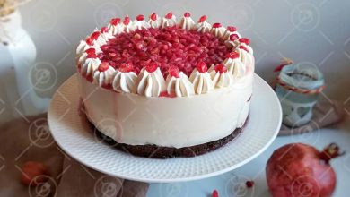 چیزکیک مغزدار انار