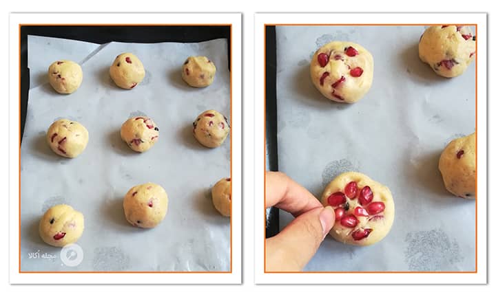 قالب زدن کوکی انار