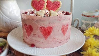 طرز تهیه کرپ کیک ردولوت ولنتاین | جذاب و ساده
