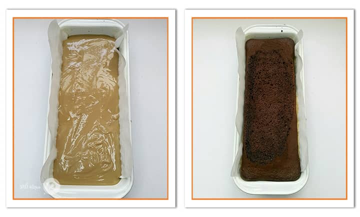 مواد کرم پاتیسیر نسکافه ای را به کیک شکلاتی اضافه کنید