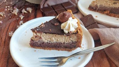 طرز تهیه چیزکیک قهوه و شکلات؛ چیزکیک مجلسی خوشمزه