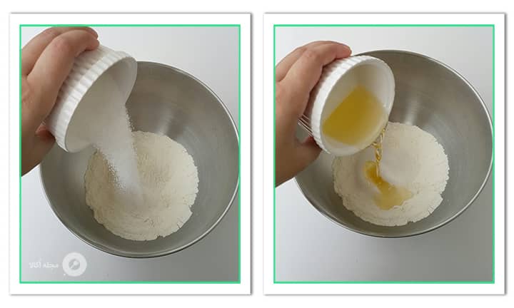 شکر و روغن مایع را به مواد مینی تارت کرم دار اضافه کنید