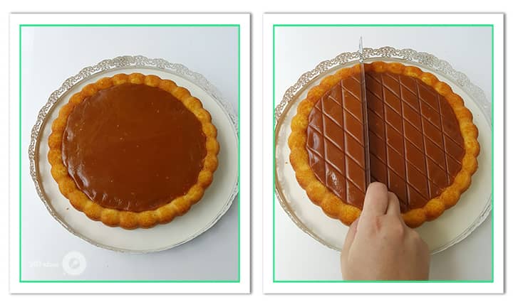 طریقه طرح زدن روی حلوا برای کیک حلوا