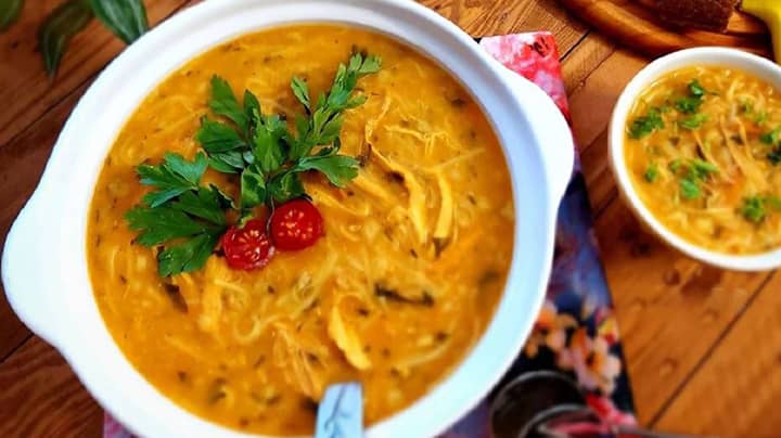 طرز تهیه سوپ رشته فرنگی( سوپ ورمیشل) خانگی