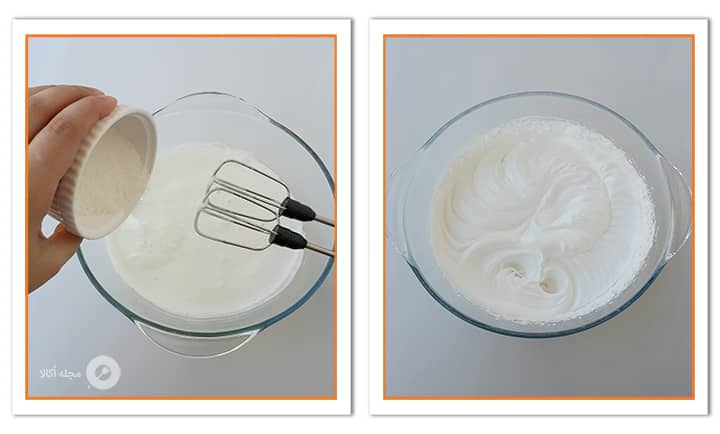 فرم دادن سفیده تخم مرغ