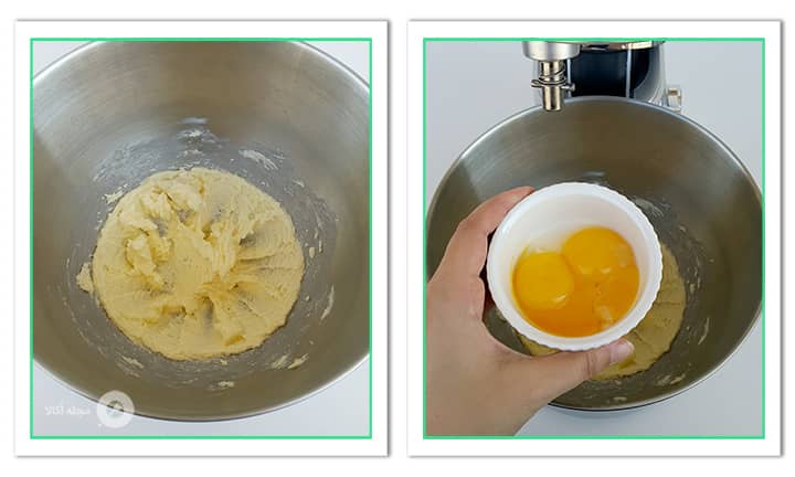 آماده کردن لایه کیک نارگیلی