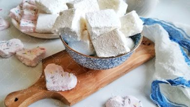 طرز تهیه مارشمالو به روش خانگی؛ عکس مرحله به مرحله