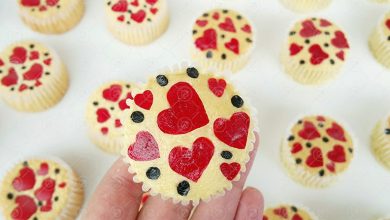 طرز تهیه کاپ کیک قلبی؛ سورپرایز شگفت انگیز ولنتاین