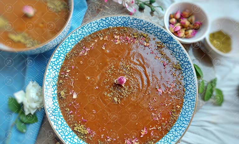 طرز تهیه حلوای عربی با شیر خشک؛ کاراملی و کشدار به سبک عرب ها