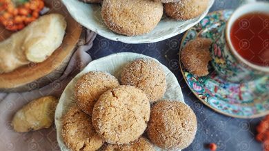 طرز تهیه کوکی زنجبیلی؛ به روش ساده با طعم قنادی و عکس مرحله ای