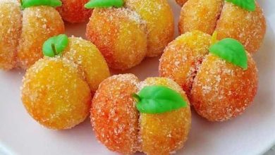 طرز تهیه شیرینی هلویی با خمیر ژلارد؛ خوشمزه و مجلسی