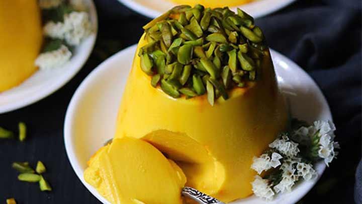 طرز تهیه دسر زعفرانی (پاناکوتای زعفرانی)