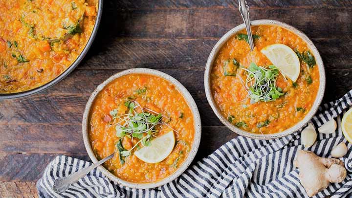 طرز تهیه خورش (خوراک دال عدس)
