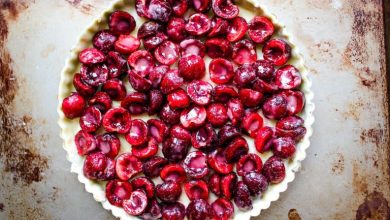 طرز تهیه تارت آلبالو با پایه ترد و آلبالوی تازه