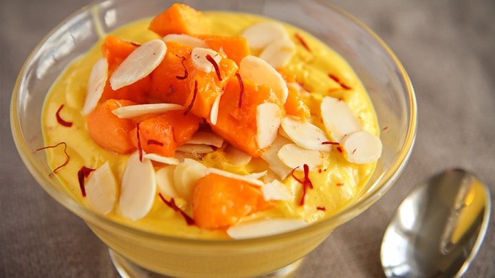 دسر ماست زعفرانی دسر ماست زعفرانی