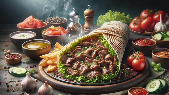 مراحل تهیه شاورمای گوشت مراحل تهیه شاورمای گوشت