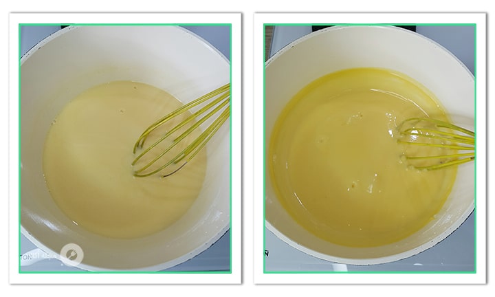 قابلمه را کم کم حرارت دهید تا غلظت فرنی برسد