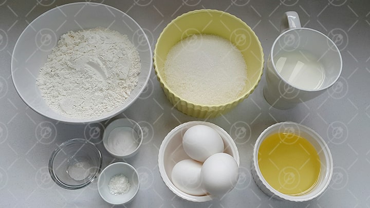 مواد لازم برای کیک برای تارت کیک کاراملی