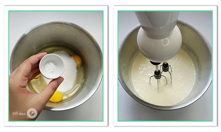 وانیل را نیز به مواد تارت کیک وانیلی اضافه کنید