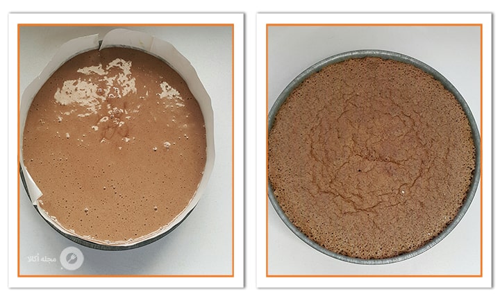 کیک را در فر قرار دهید تا بپزد