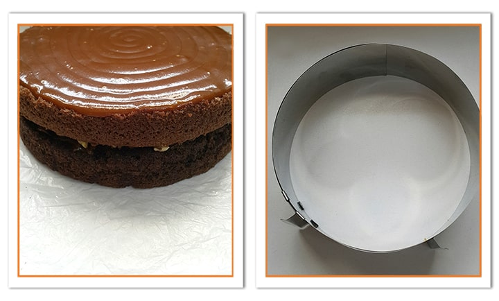 رینگ کیک را آماده کنید و با سلفون ببندید