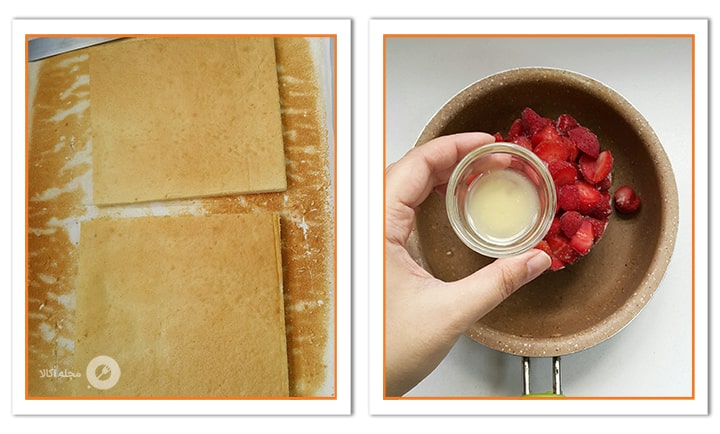 سس توت فرنگی را برای شیرینی تر توت فرنگی آماده کنید