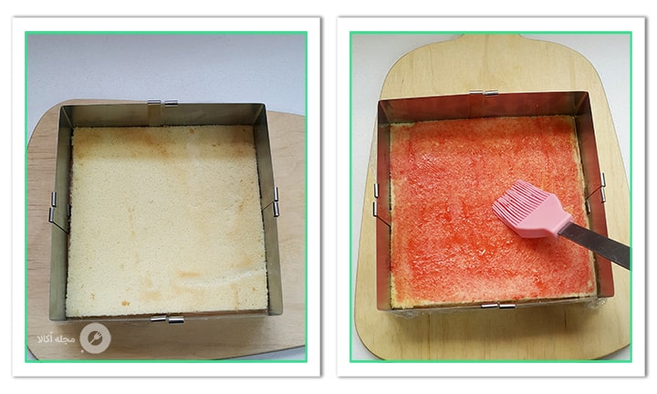 طریقه طبقه بندی شیرینی تر برشی توت فرنگی