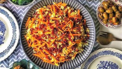 طرز تهیه هویج پلو با مرغ + نکات و فوت و فن