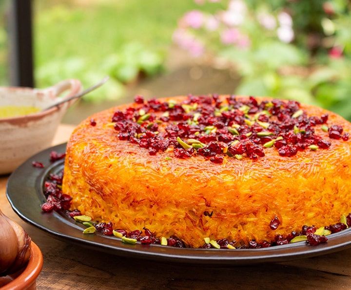 طرز تهیه تهچین آلبالو با گوشت طرز تهیه تهچین آلبالو با گوشت