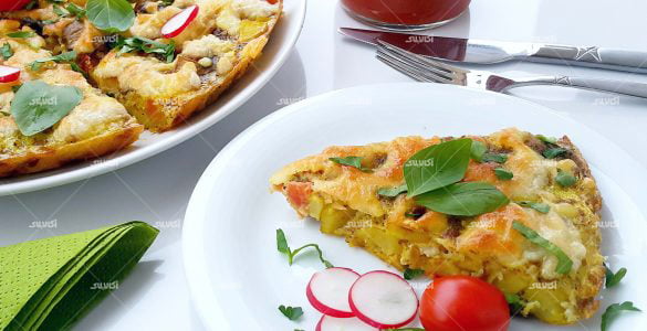 طرز تهیه املت ایتالیایی با مرغ و قارچ