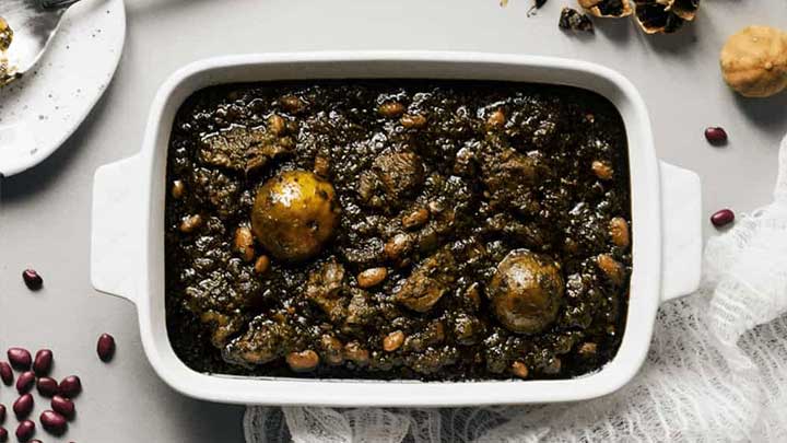 قورمه سبزی با کنسرو سبزی