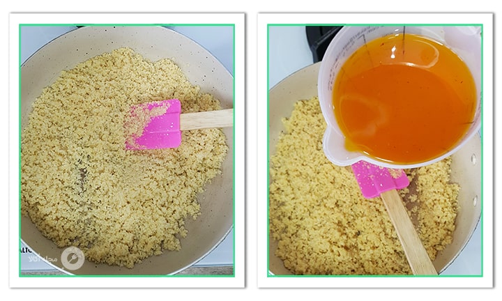 شربت حلوای اوماج را اضافه کنید