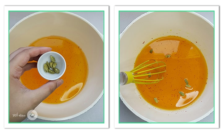 هل را به شربت اوماج اضافه کنید