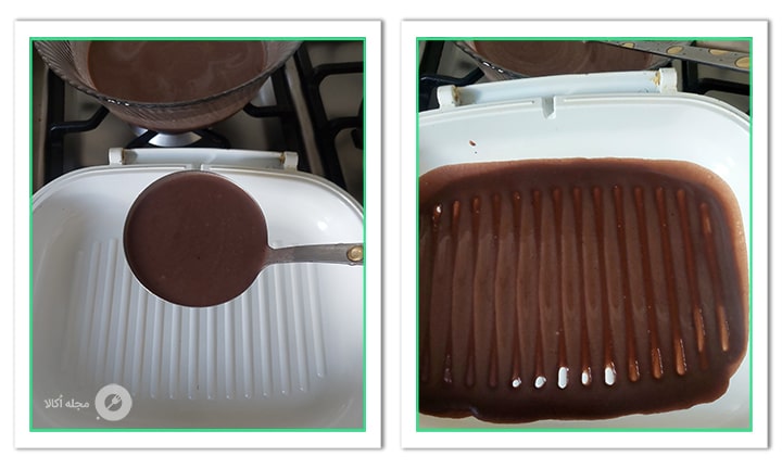 مایع کرپ رول خامه ای را در ماهی تابه درست کنید