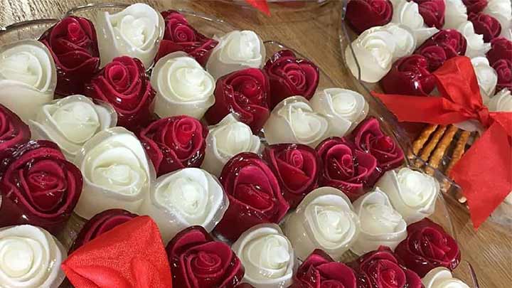 رسپی ژله بستنی به روش خانگی با طرح گل
