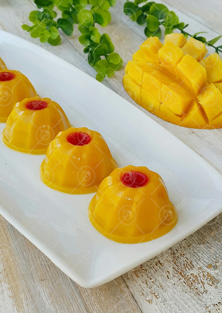 طرز تهیه دسر ژلاتینی انبه مرحله به مرحله