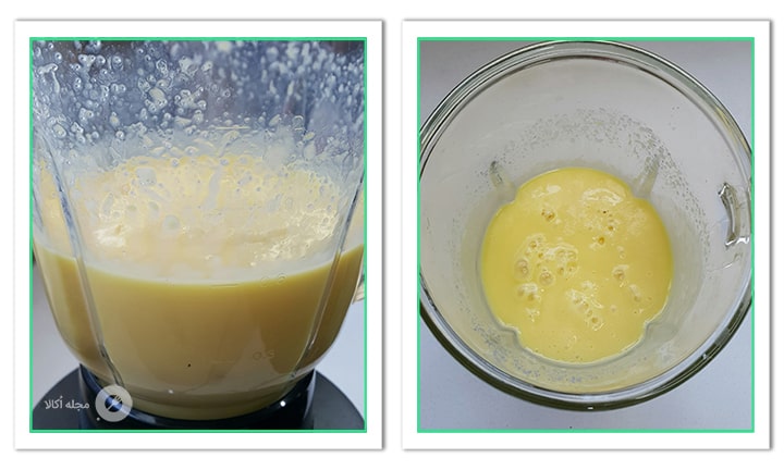 مواد ژلاتینی انبه را میکس کنید