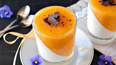 طرز تهیه پاناکوتای خرمالوی دو رنگ؛ دسر خوشمزه پاییزی