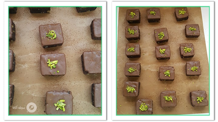 پسته خرد شده روی شیرینی ها بریزید برای تزیین شیرینی پرسی پسته خرد شده روی شیرینی ها بریزید برای تزیین شیرینی پرسی