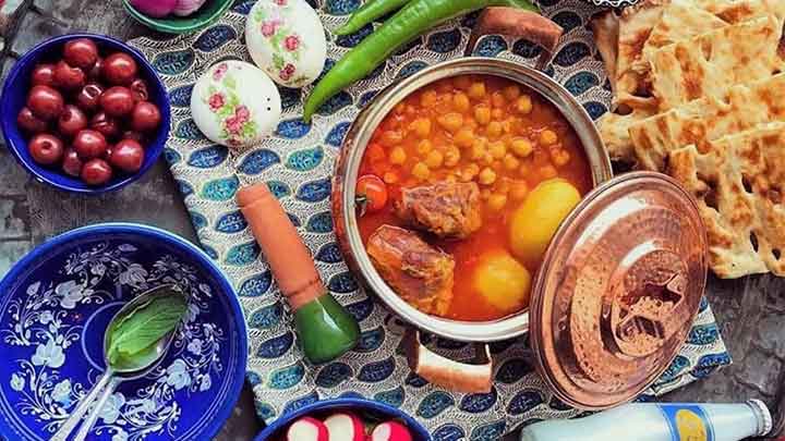 یخنی نخود شیرازی