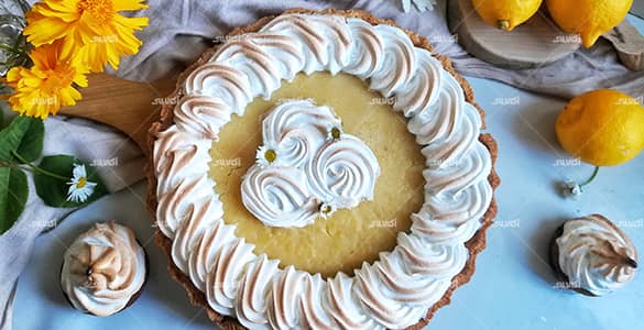 طرز تهیه تارت لیمو ترش و مرنگ