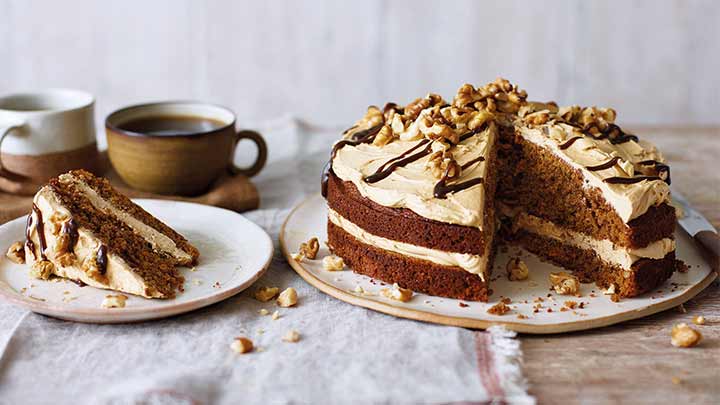 مراحل تهیه کیک کاپوچینو مراحل تهیه کیک کاپوچینو