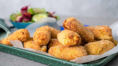 طرز تهیه کراکت مرغ و سیب زمینی؛ فینگرفودی مجلسی