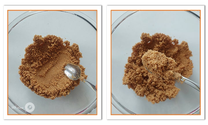 پودر بیسکوئیت لوتوس آغشته به کره آب شده برای چیزکیک لوتوس