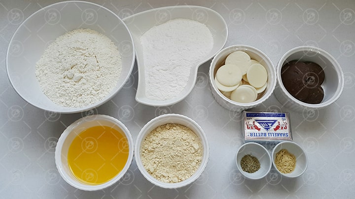 مواد لازم حلوای مرمری مواد لازم حلوای مرمری