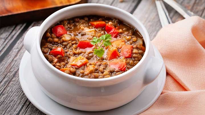 یخنی عدس و کلم شیرازی یخنی عدس و کلم شیرازی