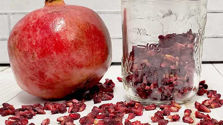 مراحل تهیه دانه انار خشک شده مراحل تهیه دانه انار خشک شده