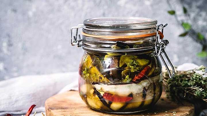 ترشی بادمجان کبابی خوشمزه و مجلسی ترشی بادمجان کبابی خوشمزه و مجلسی