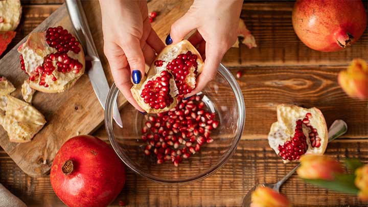 روشهای نگهداری انار با پوست در خانه روشهای نگهداری انار با پوست در خانه