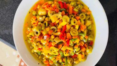 طرز تهیه ترشی اسپانیایی خوشمزه و مجلسی؛ با سس مخصوص